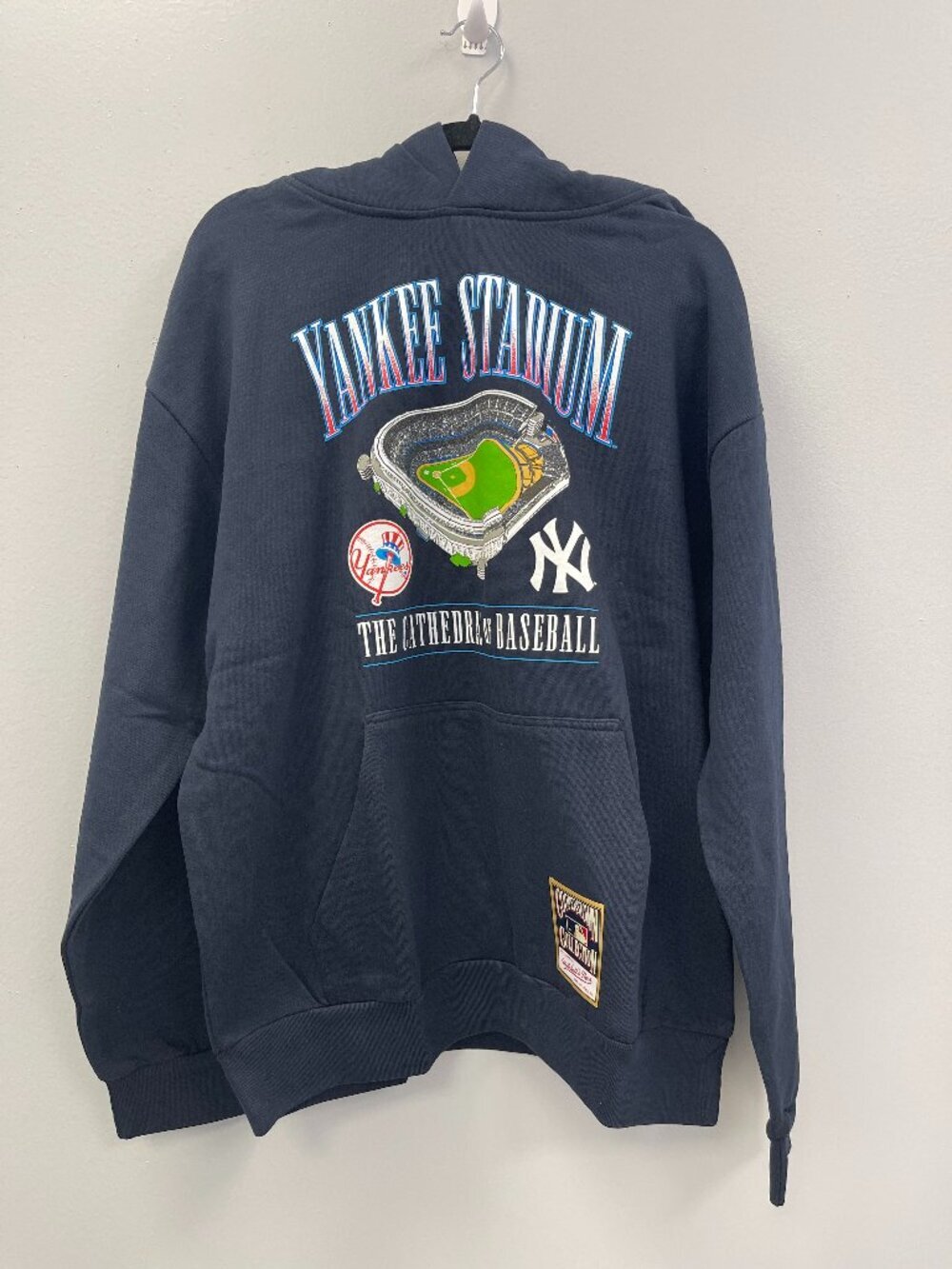 Mitchell & Ness Hoodie Sweatshirt Men XL Yankee Stadium Cooperstown Collection